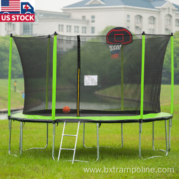 12ft Round Backyard Trampoline with enclosure